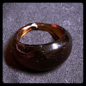 Brown/Amber Ring, Size 8-9